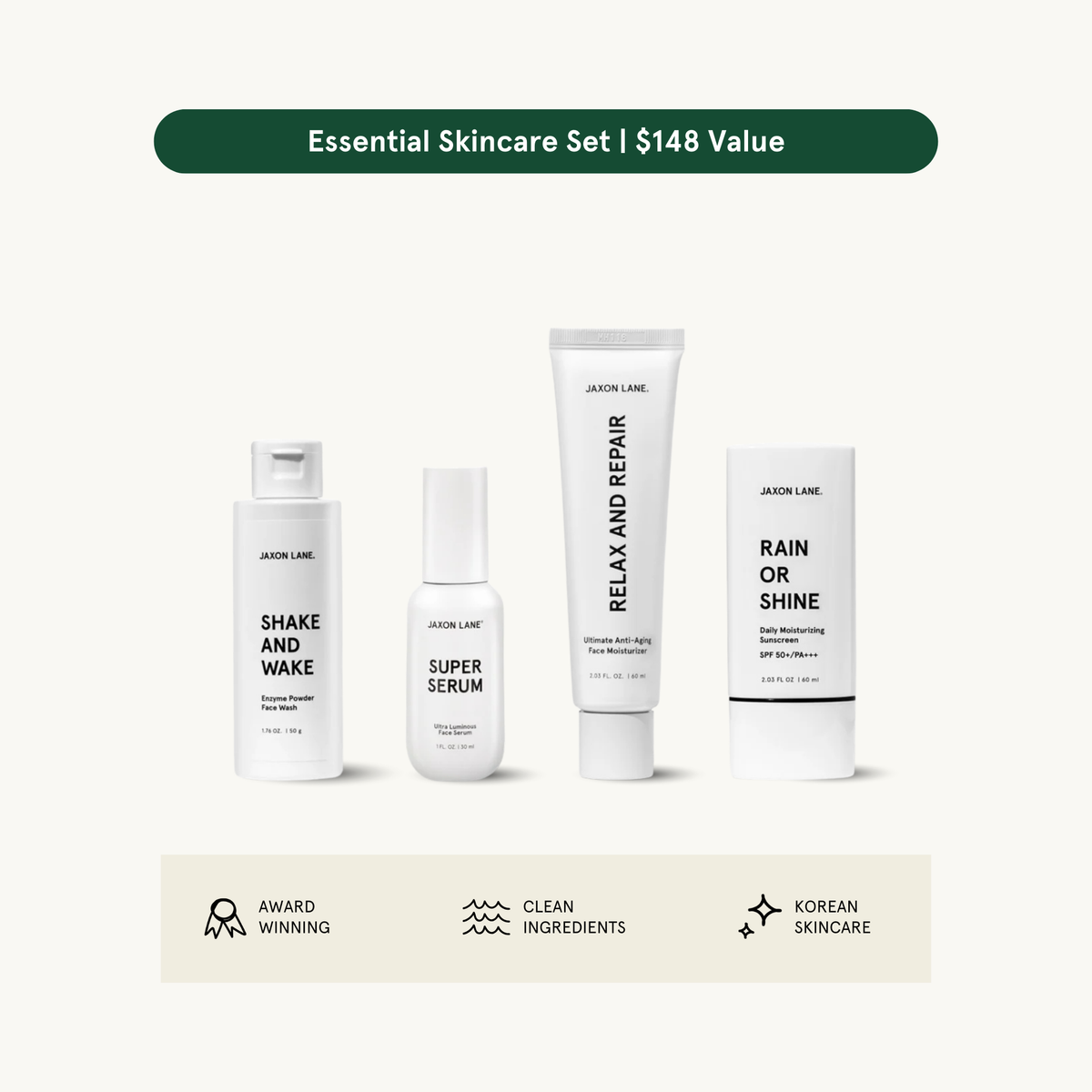 Jaxon Lane Daily Routine Skincare Set
