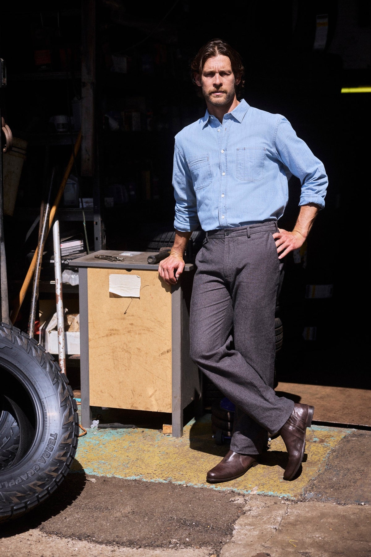 Billy Reid Chambray Field Shirt