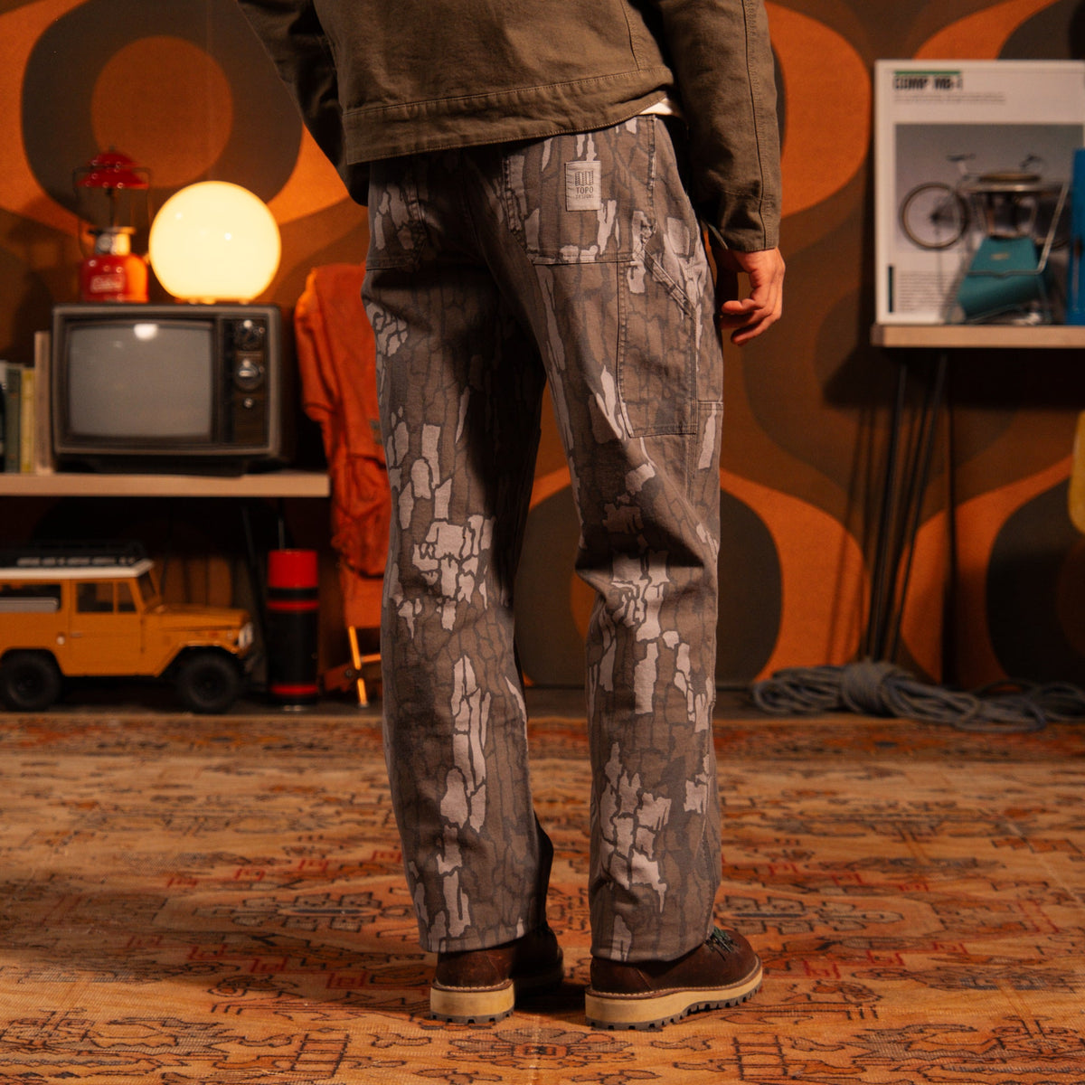 Topo Designs Utility Pants - Tree Bark Camo
