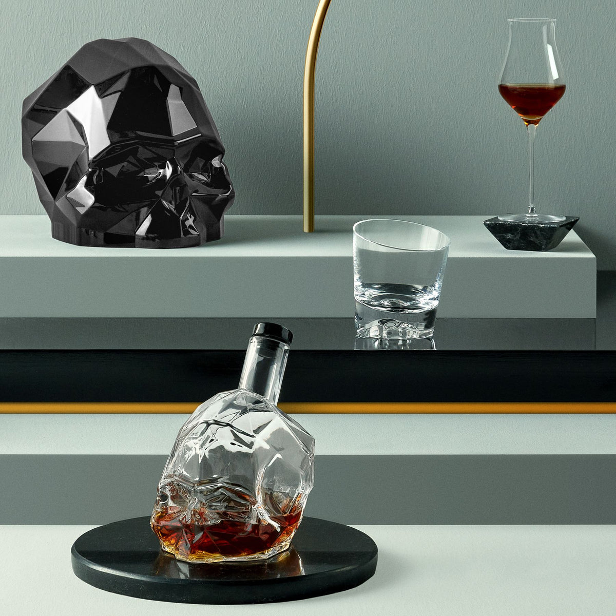 Nude Memento Mori Whiskey Glasses