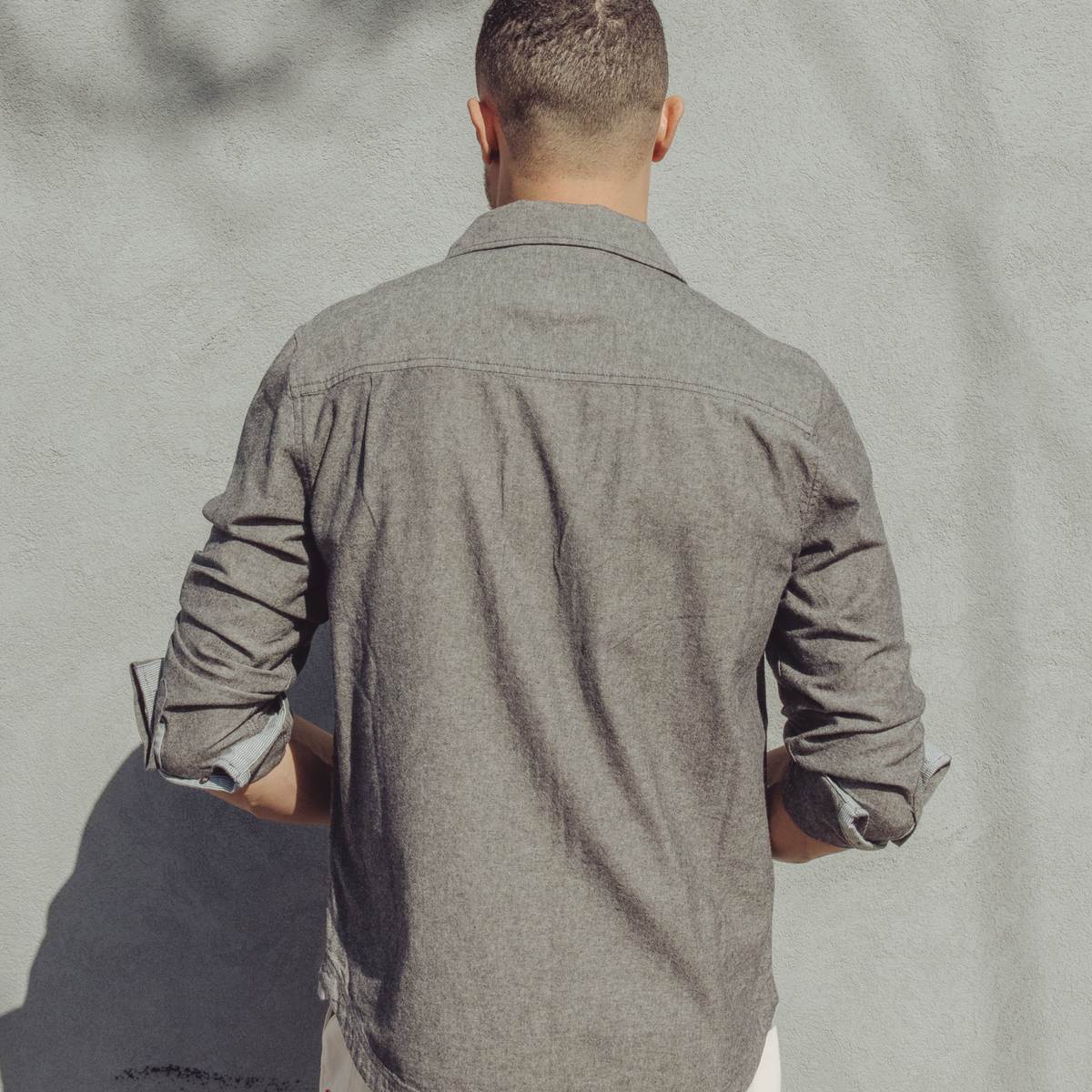 Imperfects Tradesman Button-Down in Chambray