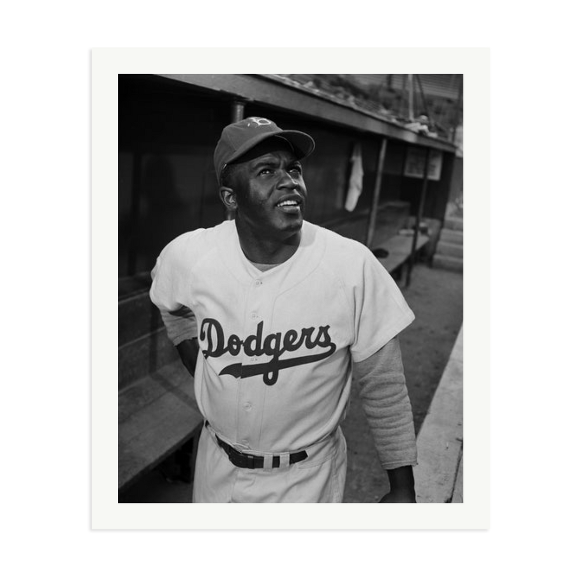 Jackie Robinson 1950 Framed Print Print Only XXL