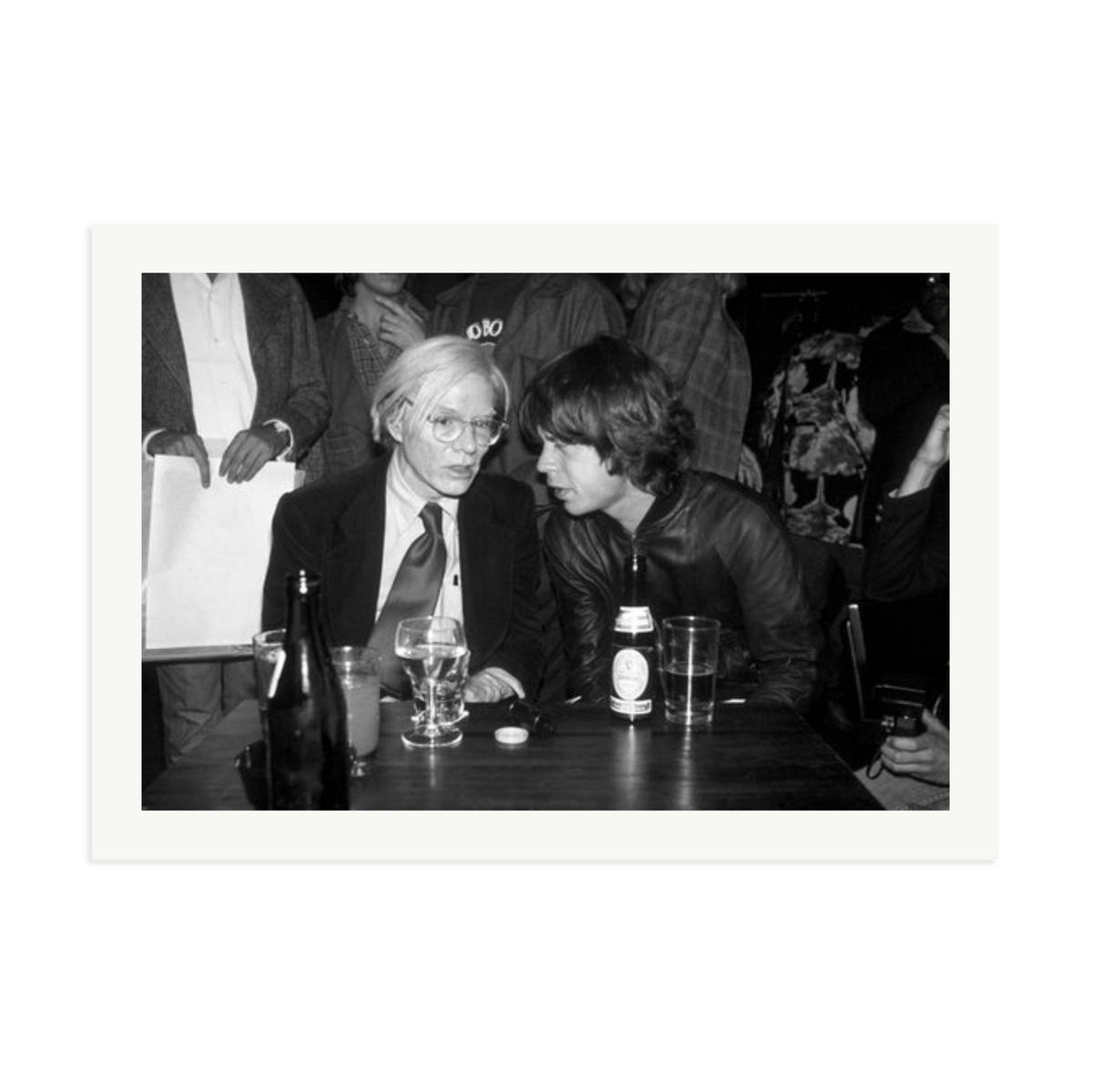 Mick Jagger and Andy Warhol Framed Print Print Only XXL