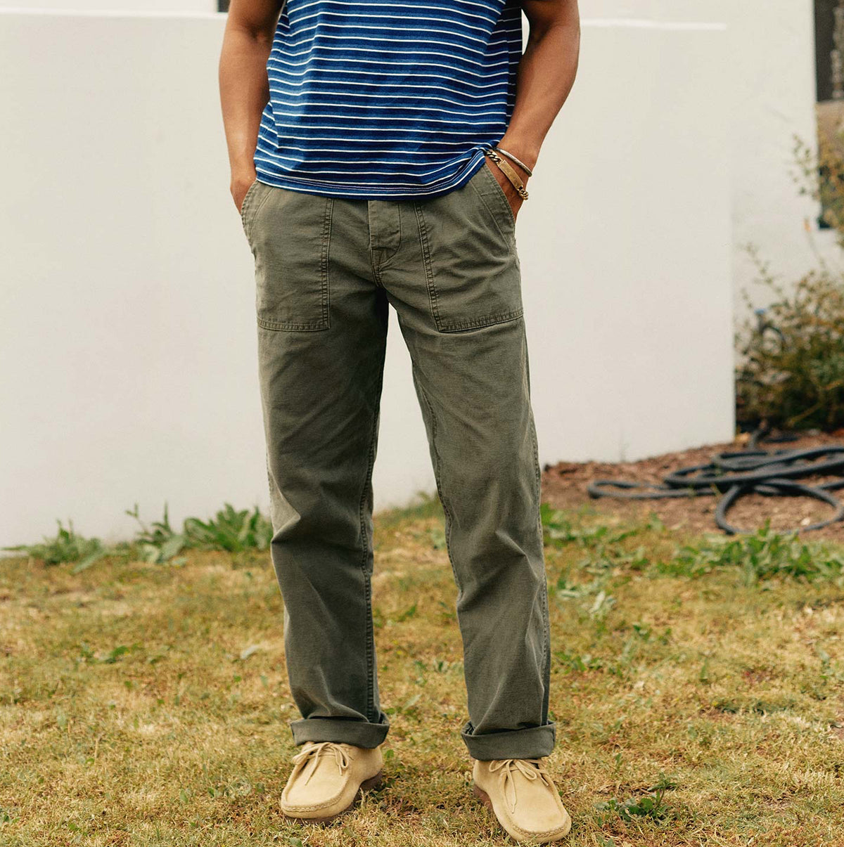 imogene + willie oliver military trouser