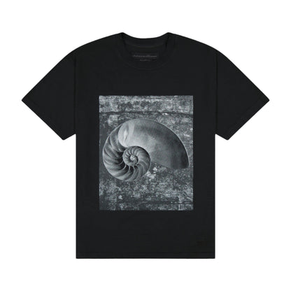 AARON LEVINE NAUTILUS TEE FADED BLACK
