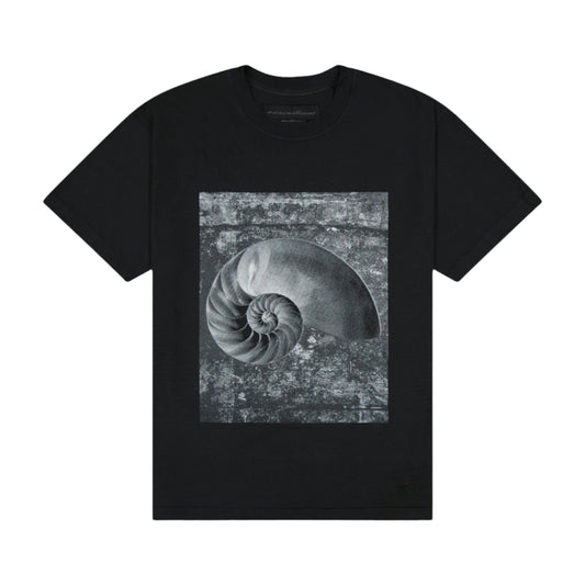 AARON LEVINE NAUTILUS TEE FADED BLACK
