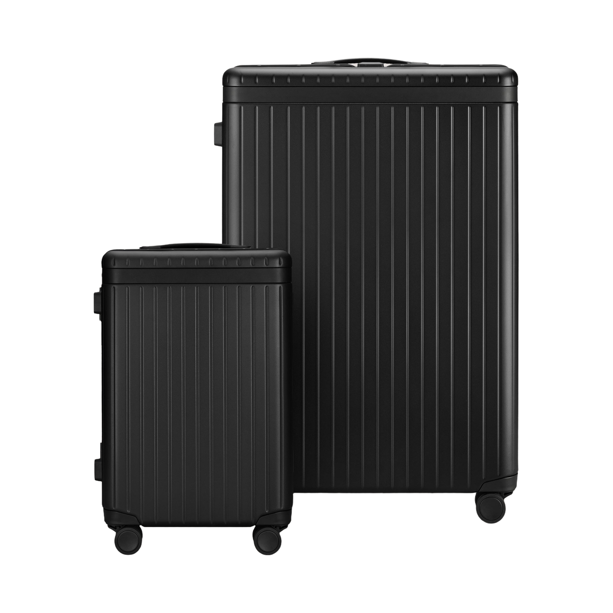 The Luggage Set Carry-on Large-Check-in Black Black