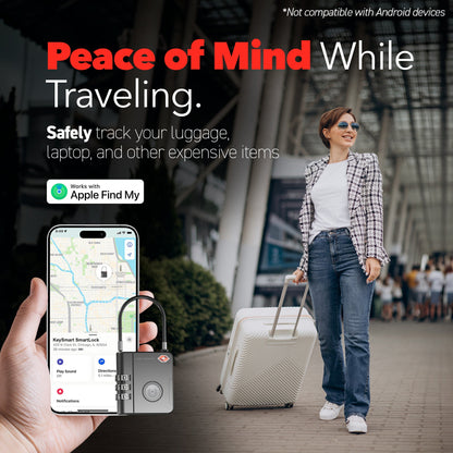 KeySmart SmartLock Luggage Tracking Device