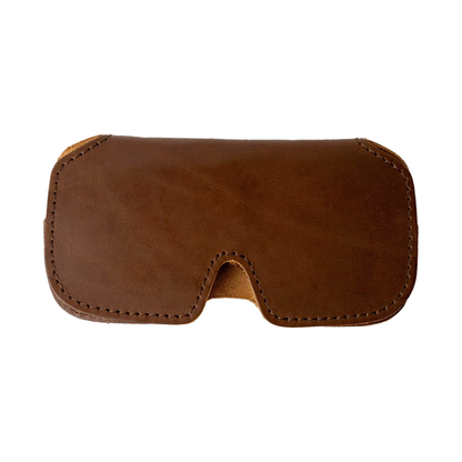WP Standard Leather Sunglasses Case Chocolate