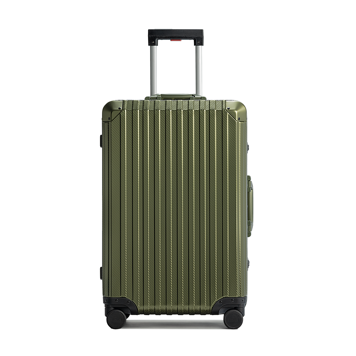 TREVA Aluminum Army Green Suitcase Medium