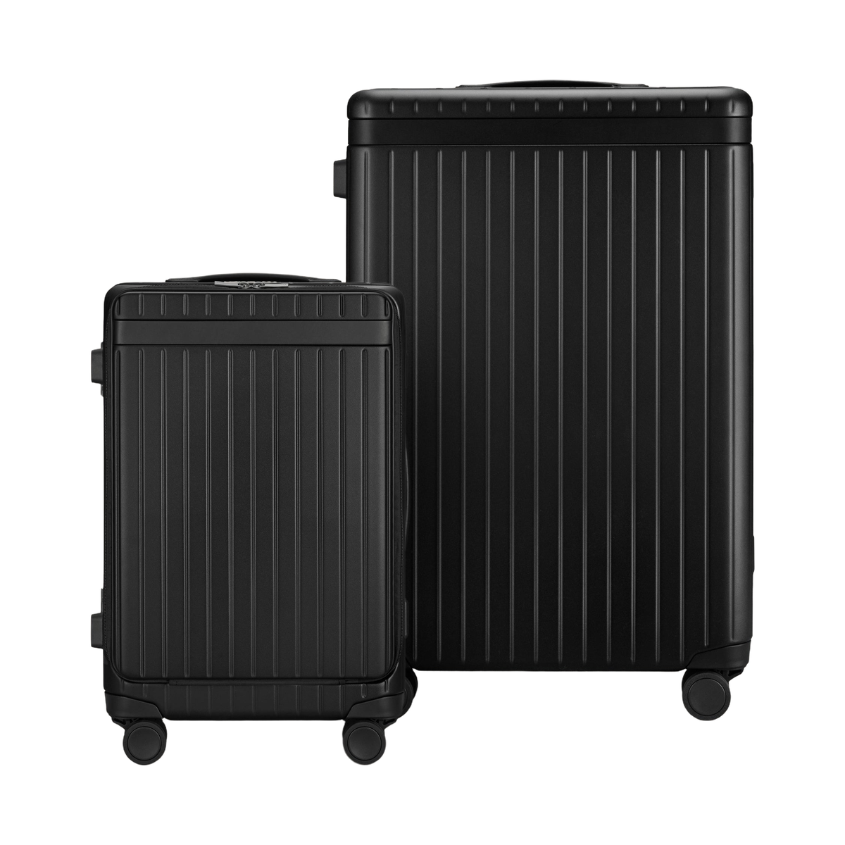 The Luggage Set Carry-on-X Check-in Black Black