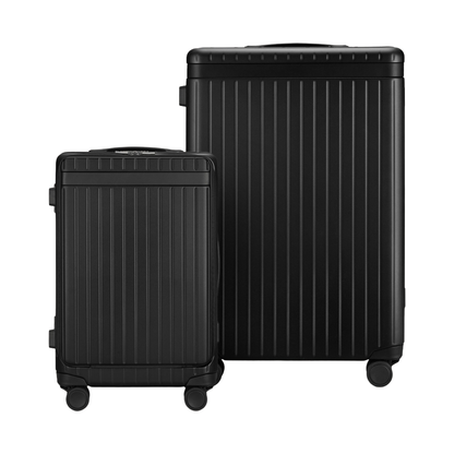 The Luggage Set Carry-on-X Check-in Black Black