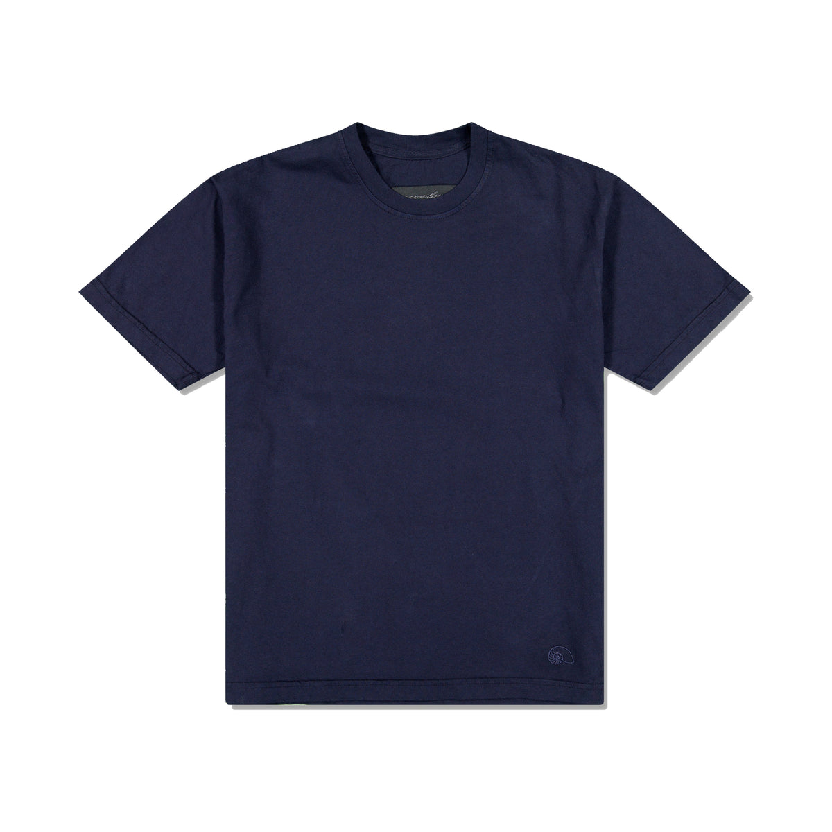 AARON LEVINE CREW T-SHIRT NAVY