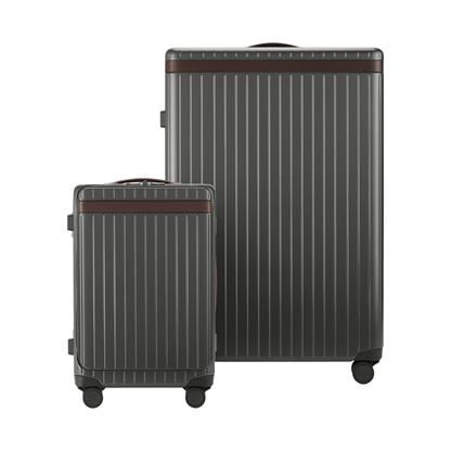 The Luggage Set Carry-on-X Large-Check-in Grey Chocolate