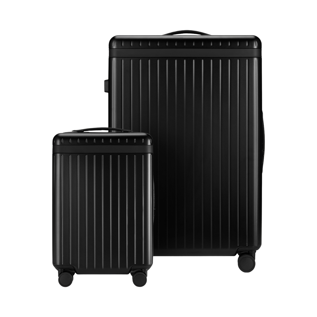 The Luggage Set Carry-on Large-Check-in Black Black