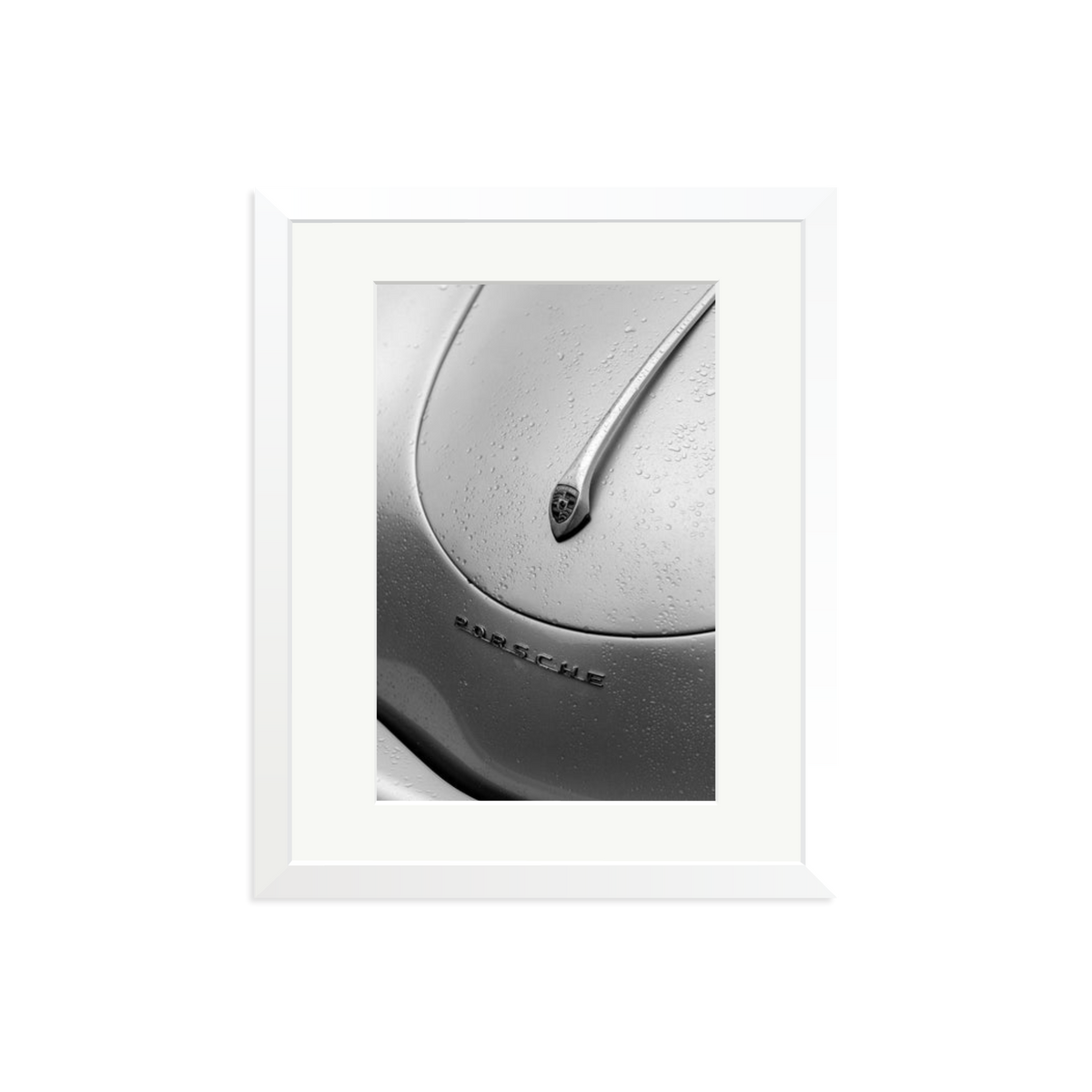1958 Porsche 356 Speedster Framed Print White Medium
