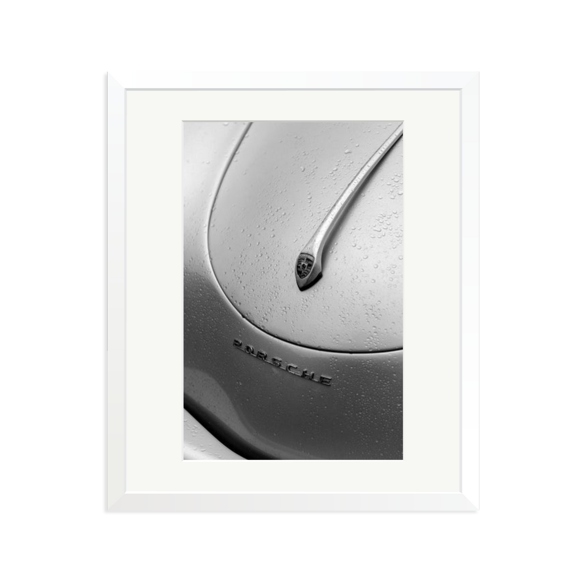 1958 Porsche 356 Speedster Framed Print White Large