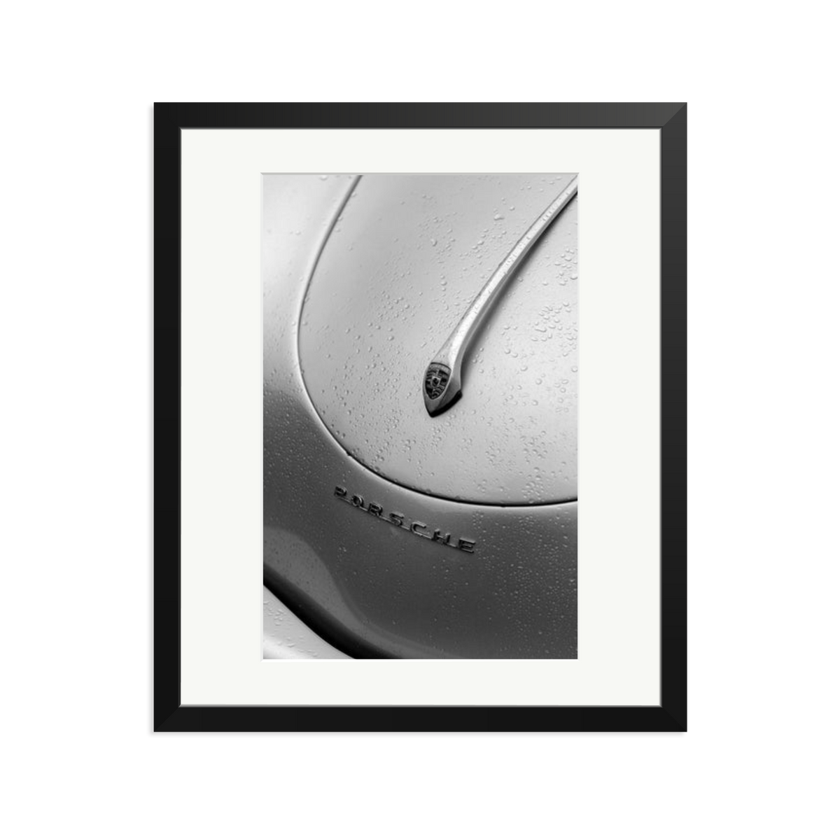 1958 Porsche 356 Speedster Framed Print Black Large