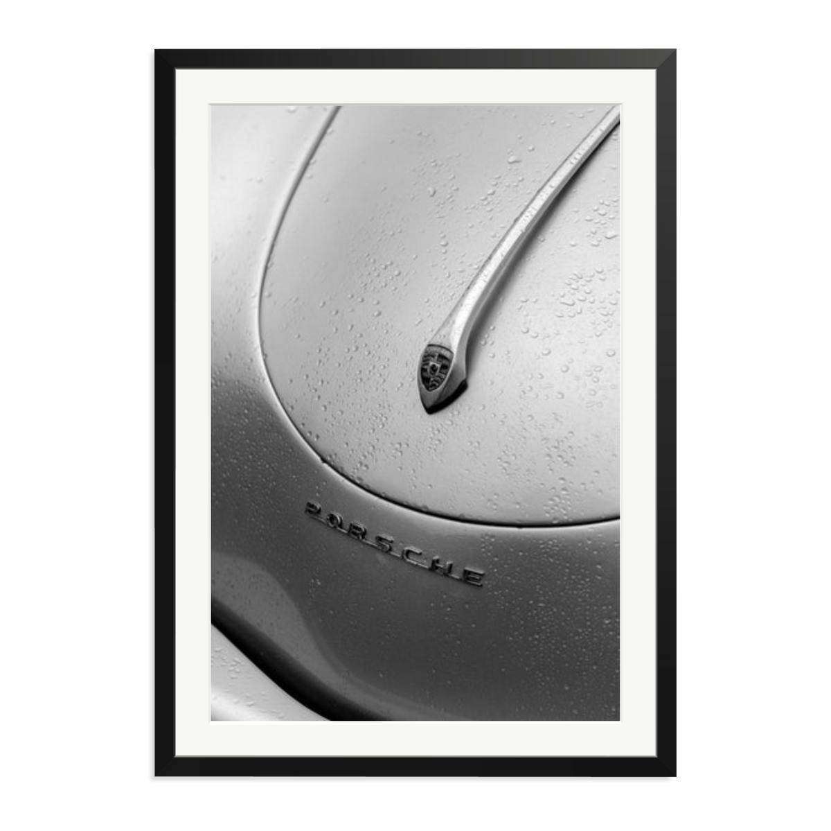 1958 Porsche 356 Speedster Framed Print Black XXL