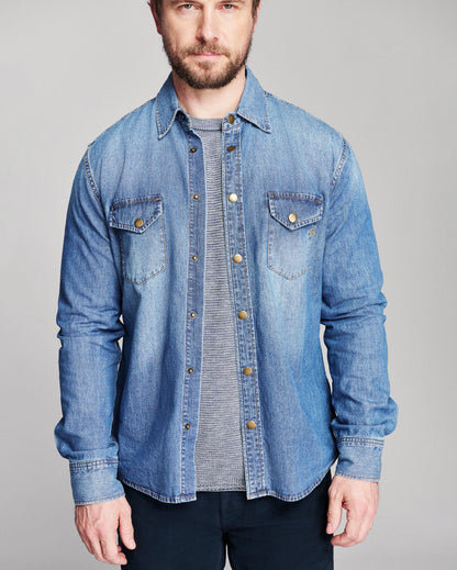 Billy Reid Tuck Stripe Crew