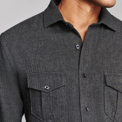 Billy Reid Herringbone Scout Shirt