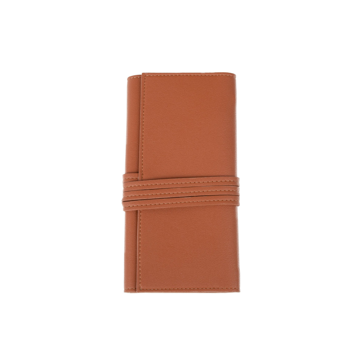 Abby Travel Jewelry Roll Brown