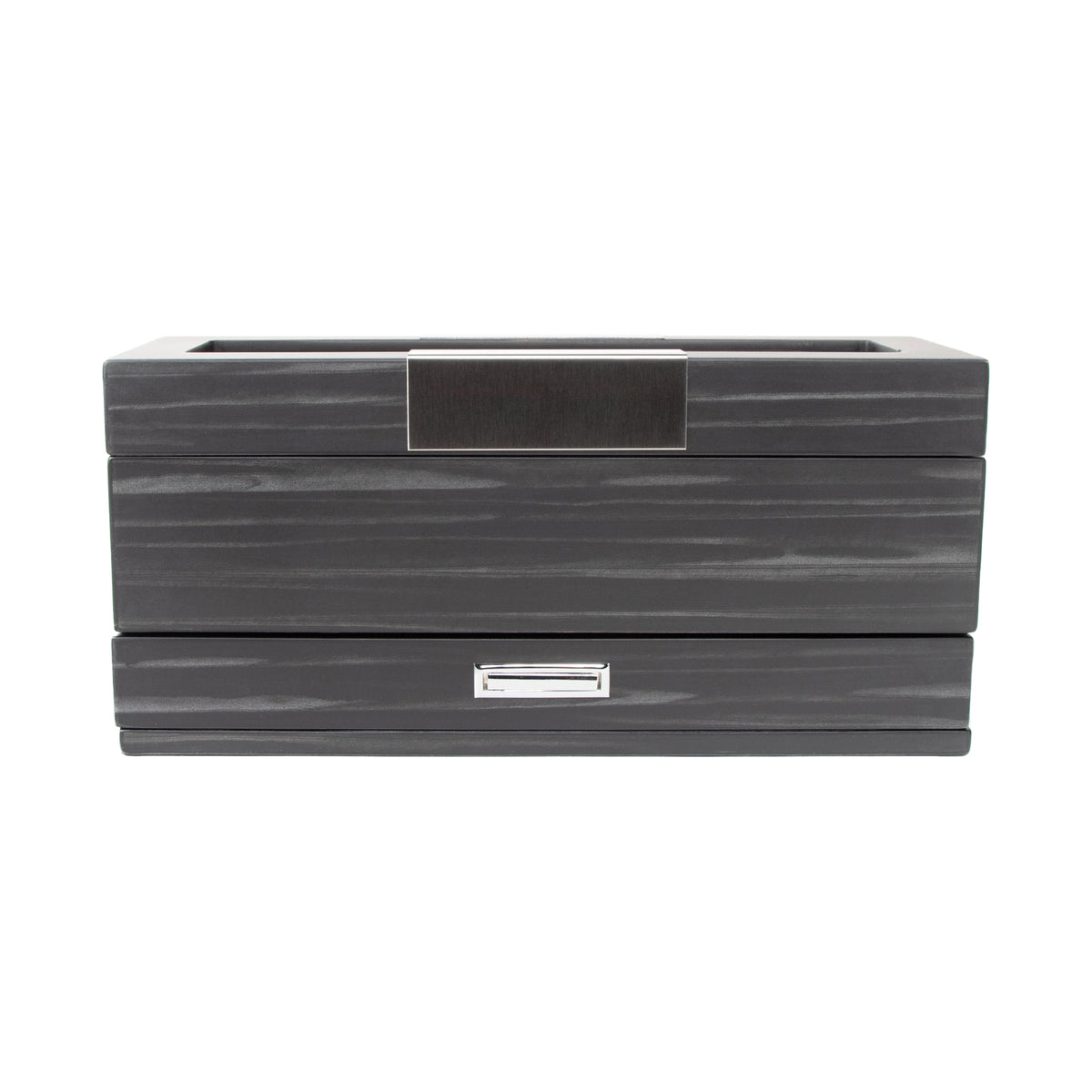 Matte Black 5-Slot Watch Box