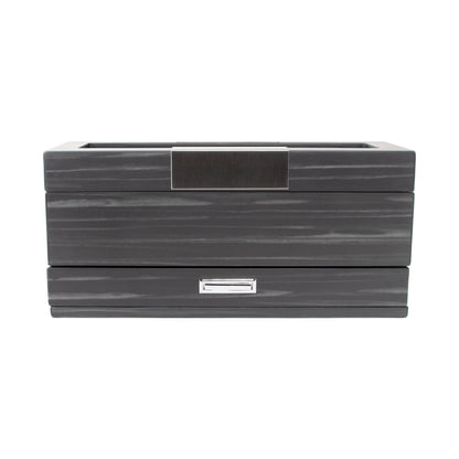 Matte Black 5-Slot Watch Box