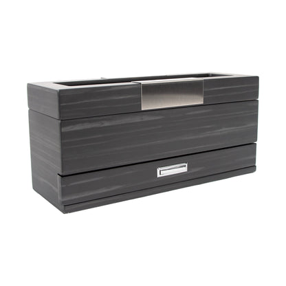 Matte Black 5-Slot Watch Box