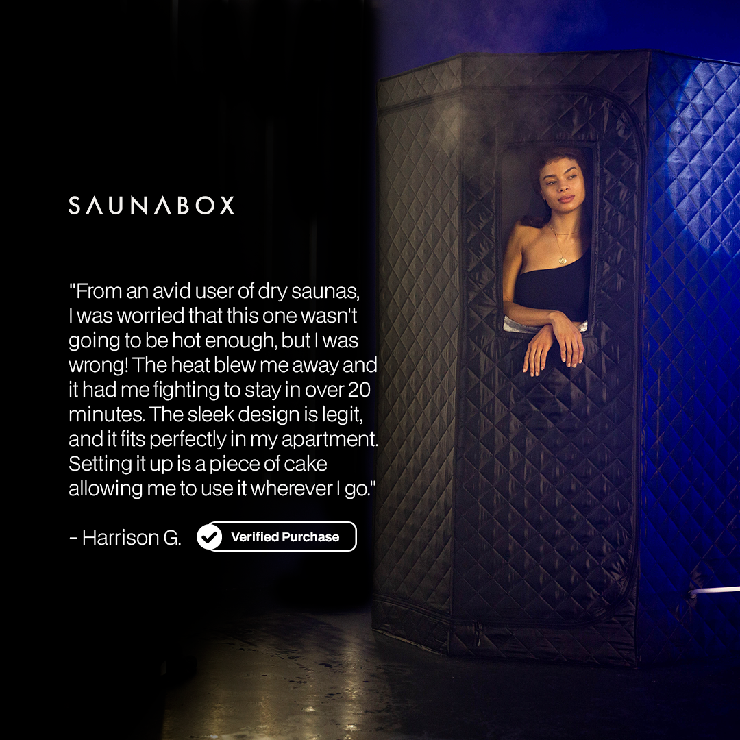 SaunaBox SmartSteam Pro With Red-Light Therapy