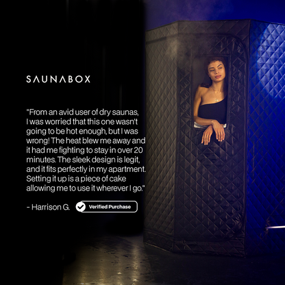 SaunaBox SmartSteam Pro With Red-Light Therapy