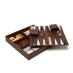 Fallon 4 in 1 Games Set - Brown