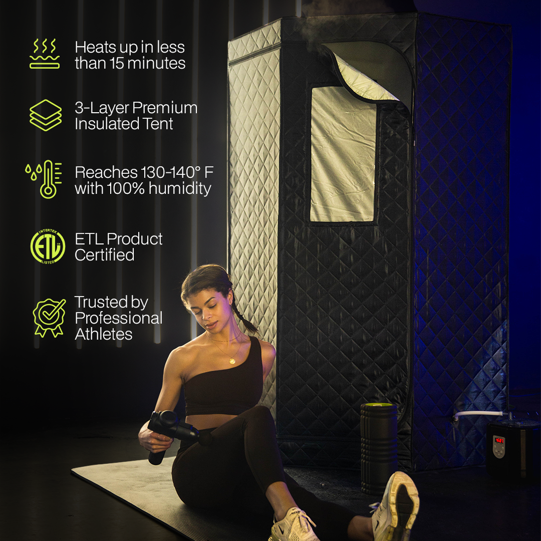 SaunaBox SmartSteam Pro With Red-Light Therapy