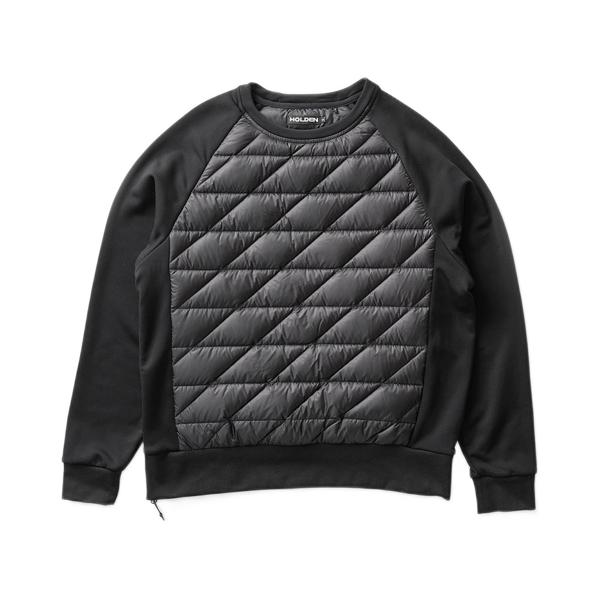 Holden Down Crew Hybrid Sweater BLACK