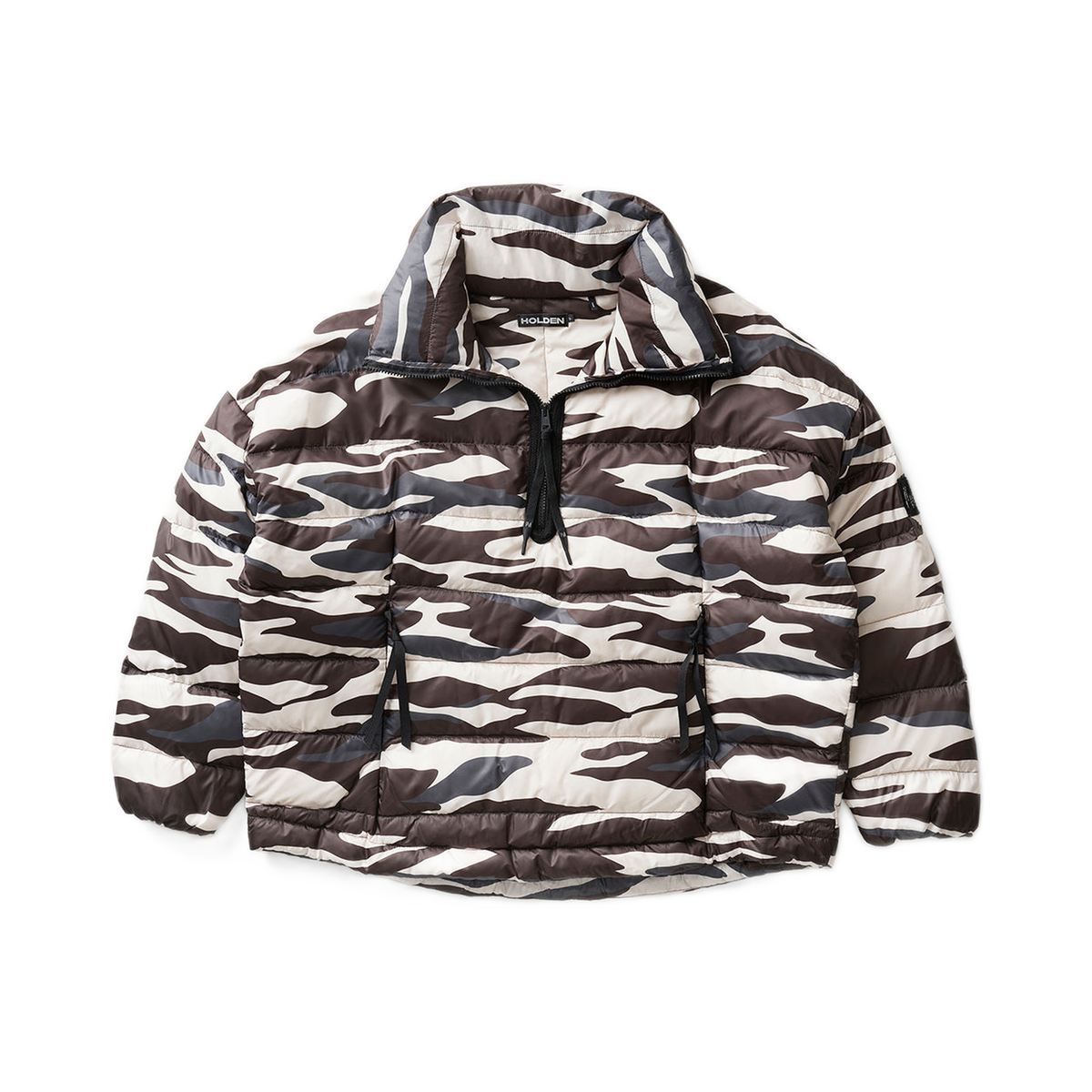 HOLDEN DOWN HALF ZIP Jacket ZEBRA
