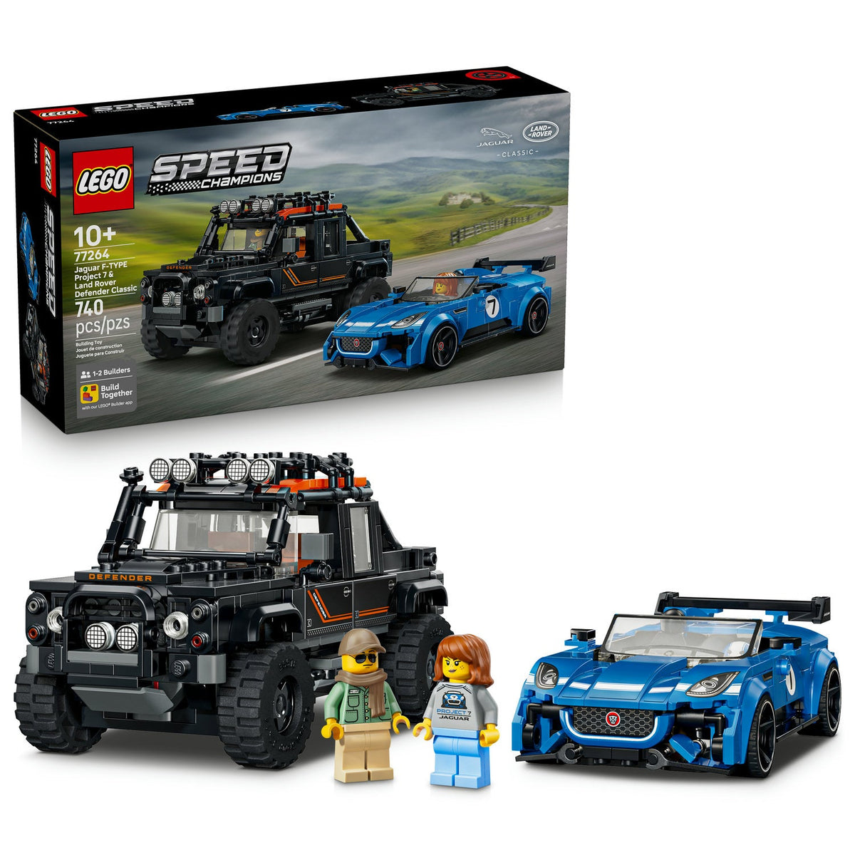 LEGO® Speed Champions: Jaguar Project 7 & Land Rover Defender