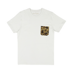 Ball and Buck Pocket Tee - White/Original Camo