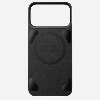 Magnetic Leather Back - iPhone 18 Pro Max | Saddle | Horween | MagSafe