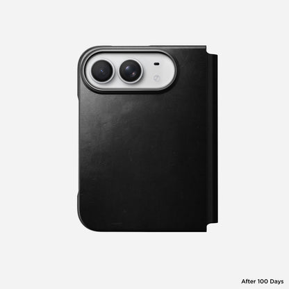 Traditional Leather Folio - iPhone Duo | Black | Horween
