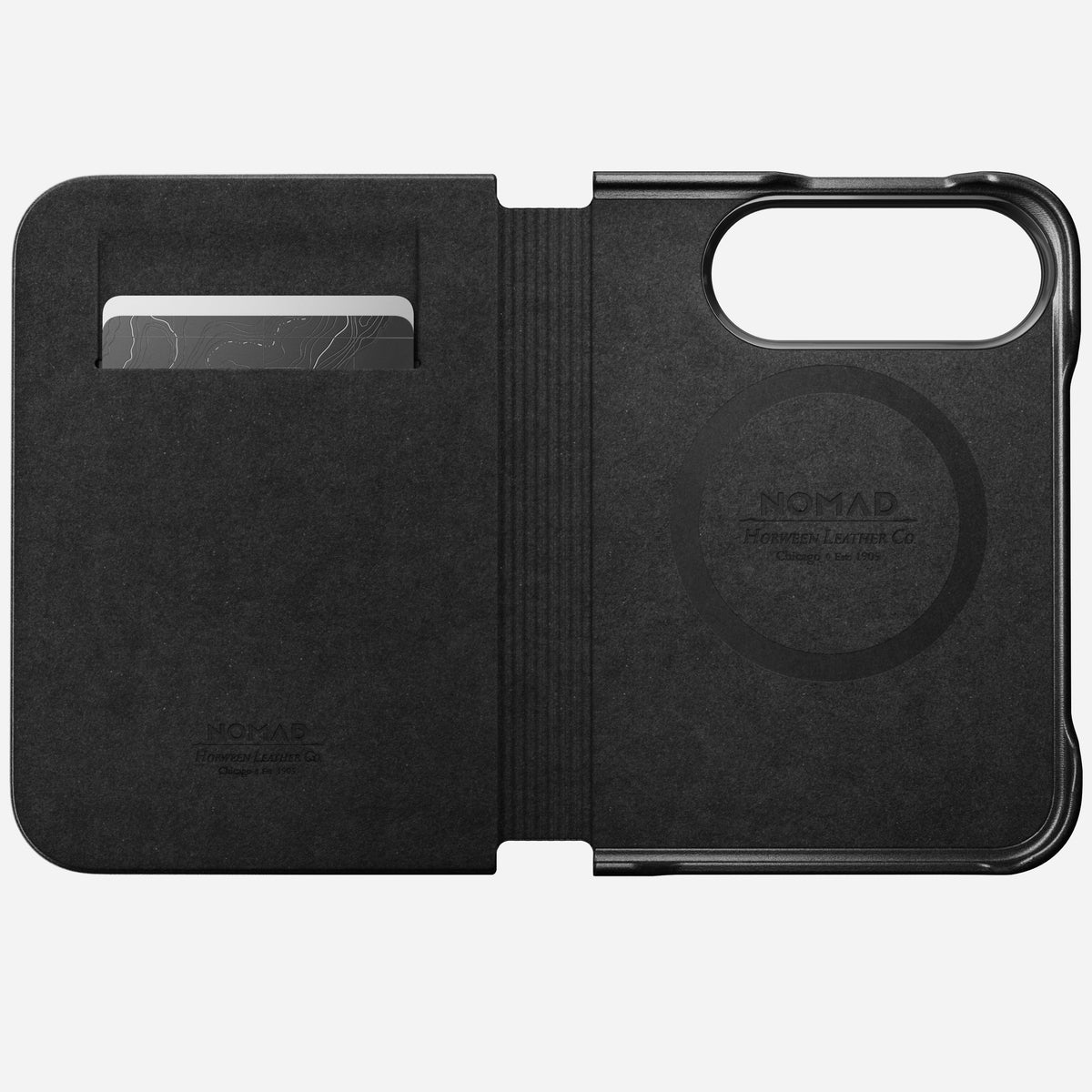 Traditional Leather Folio - iPhone Duo | Black | Horween