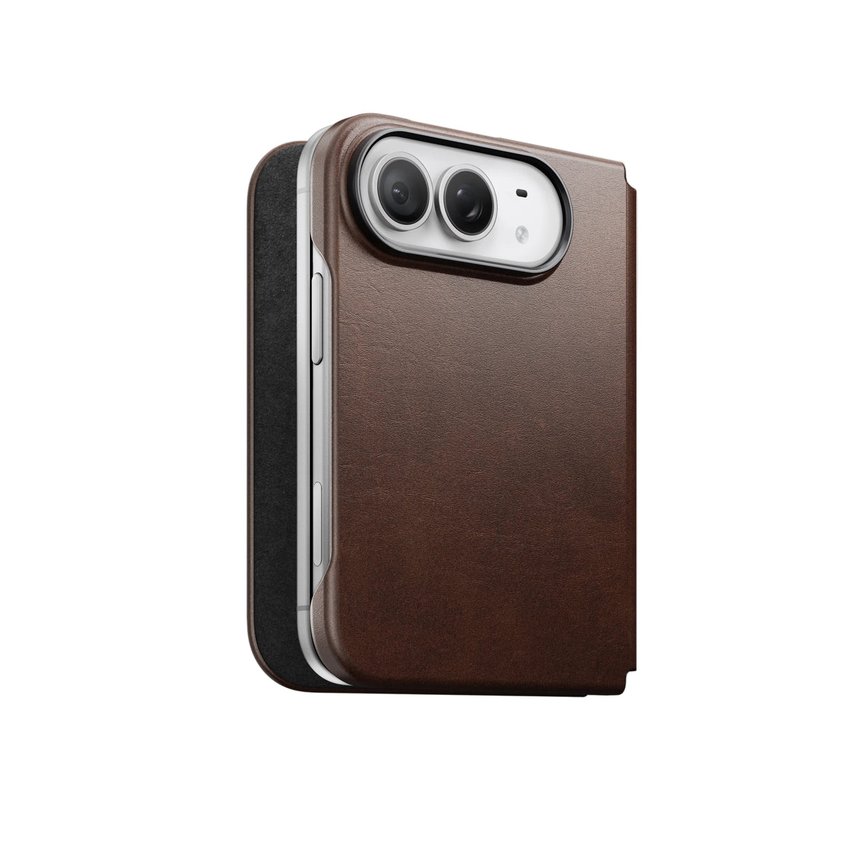 Traditional Leather Folio - iPhone Duo | Rustic Brown | Horween