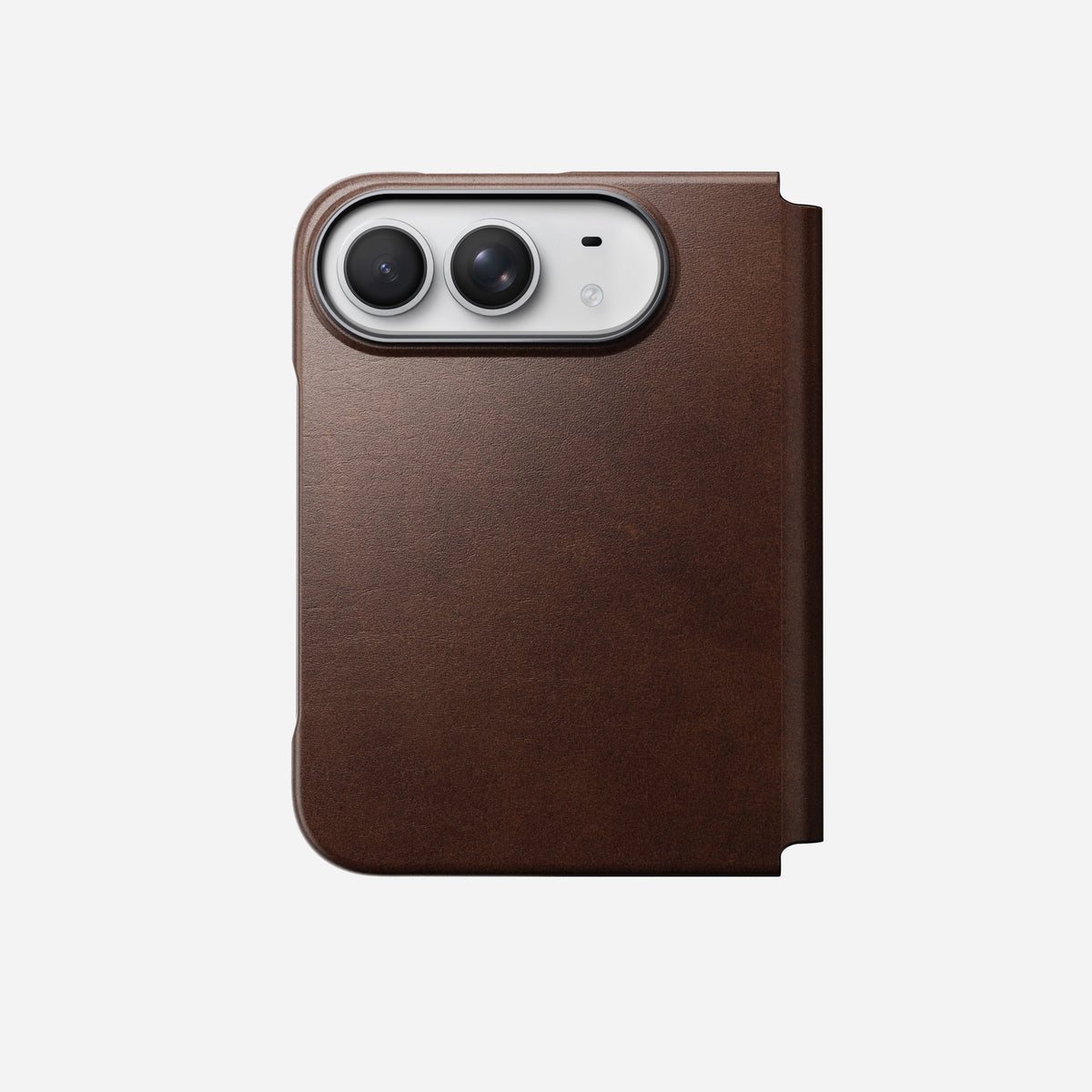 Traditional Leather Folio - iPhone Duo | Rustic Brown | Horween