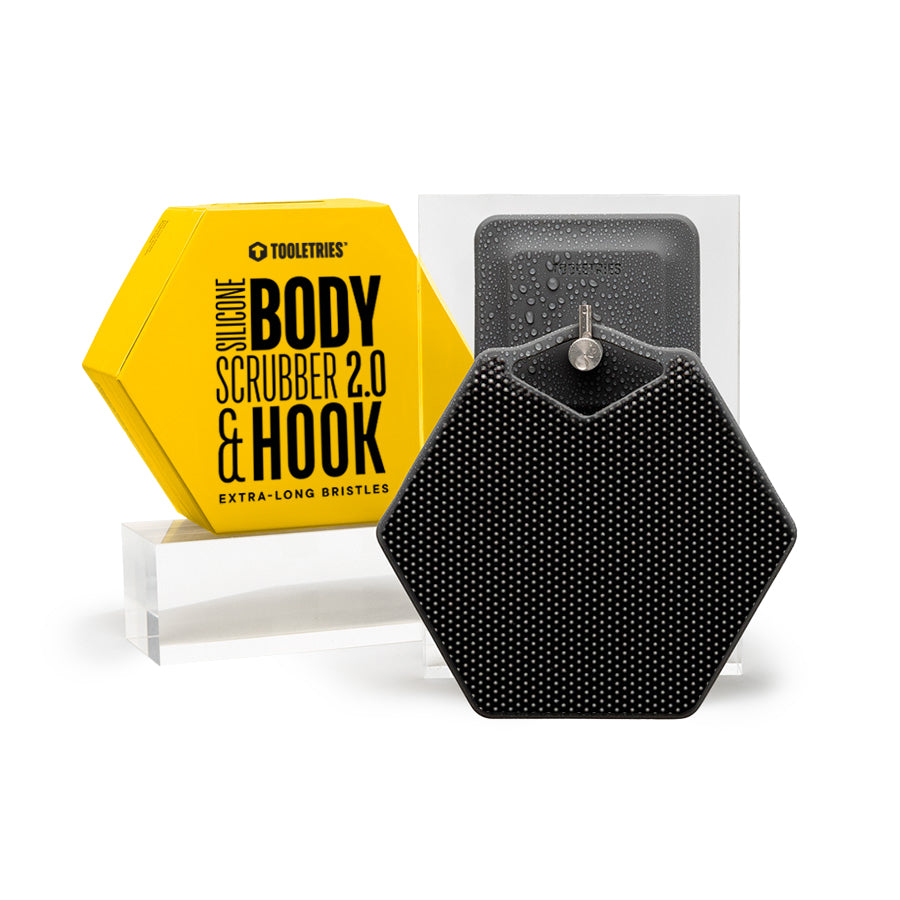 Tooletries Body Scrubber 2.0 & Hook Charcoal