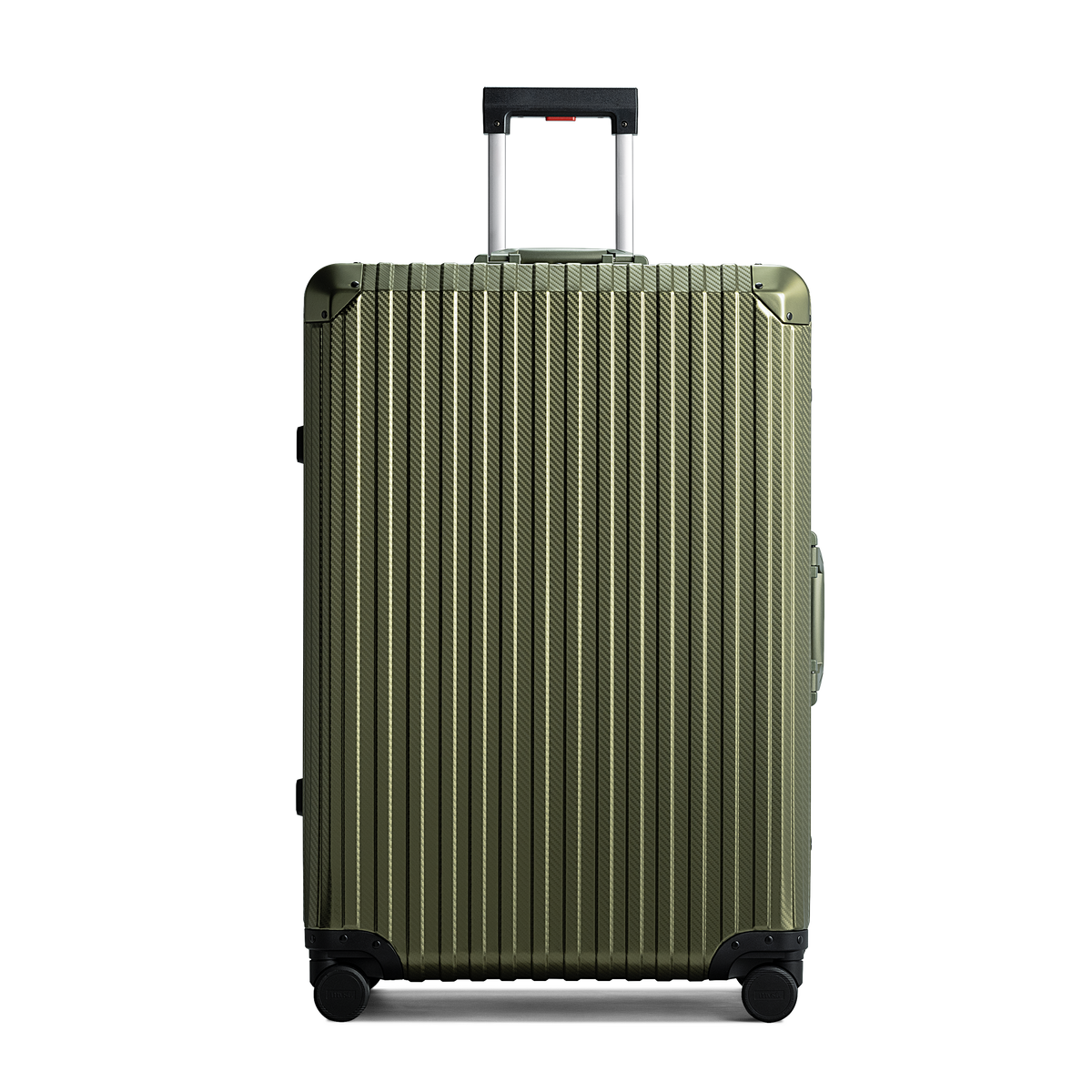 TREVA Aluminum Army Green Suitcase Large