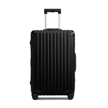 TREVA Aluminum Black Suitcase Medium