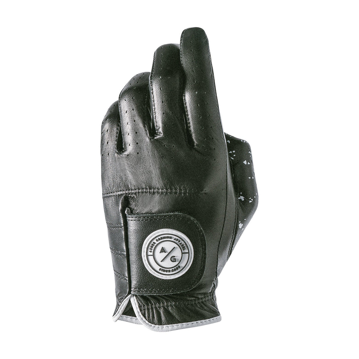Asher Golf Jet Black Golf Glove Right Hand (For Lefty Golfers)