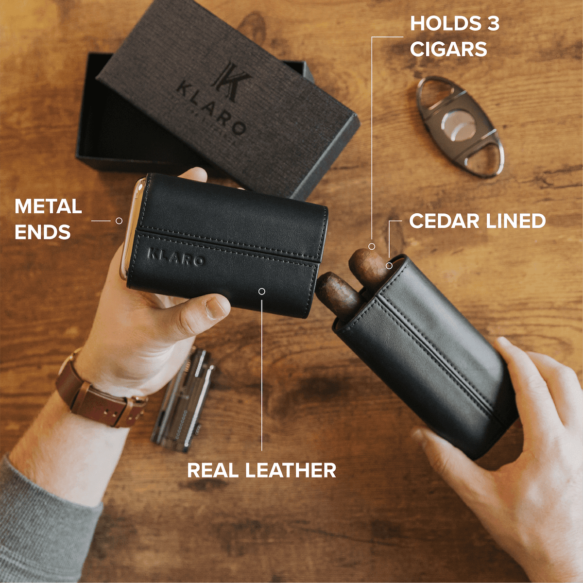 3 Cigar Travel Case