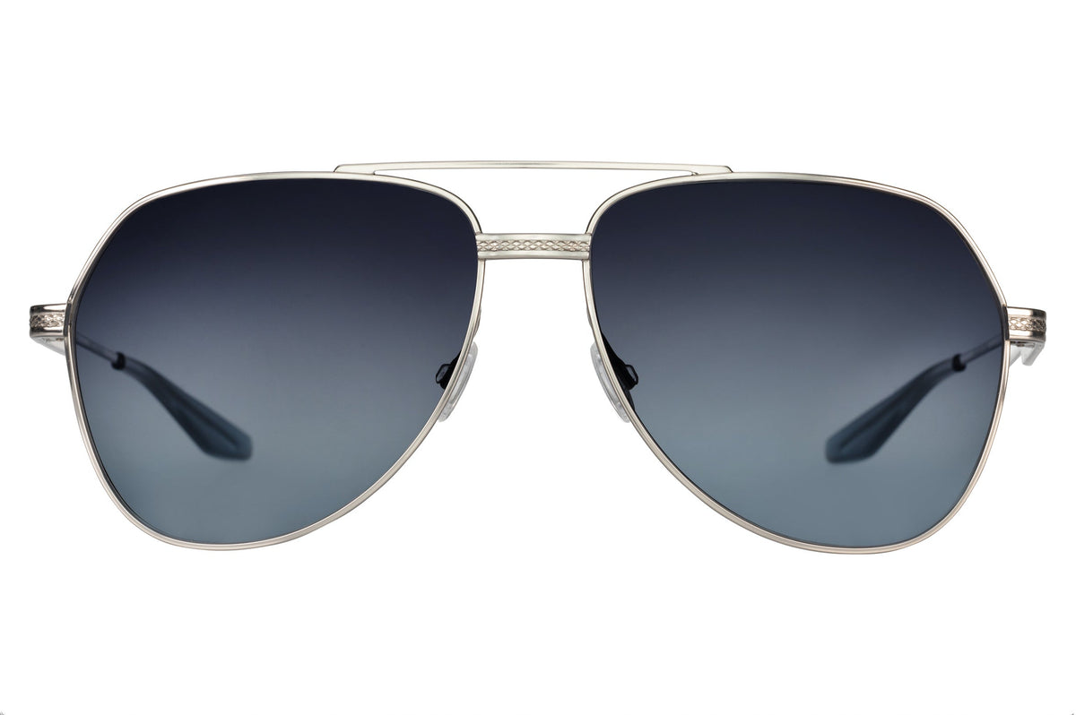 Barton Perreira 007 AVTAK Sunglasses Silver Steel Blue (AR)