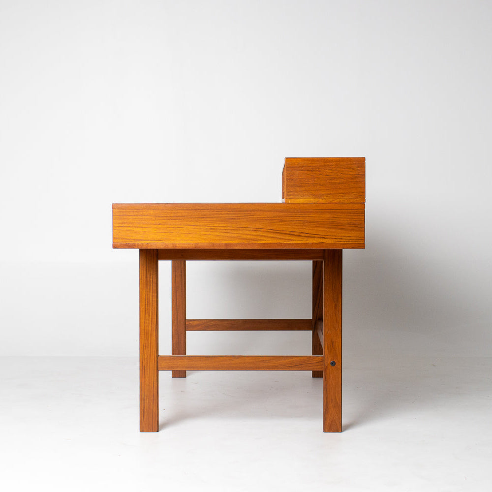 Peter Lovig Mid Century Danish Teak Flip Top Desk