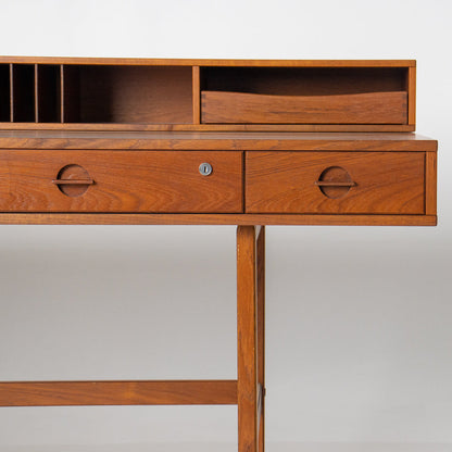 Peter Lovig Mid Century Danish Teak Flip Top Desk
